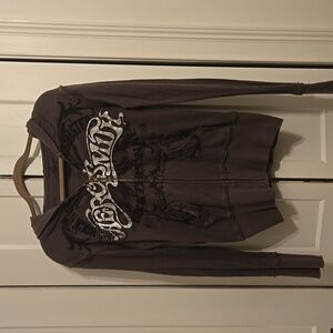 Womens Aerosmith Rock n Rollercoaster Zip-up Hoodie Size Medium